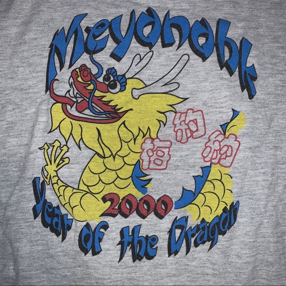 Gildan Vintage Graphic Dragon T-Shirt - Picture 2 of 4